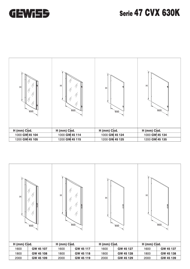 Page 1 de la notice Manuel utilisateur Gewiss GW45137