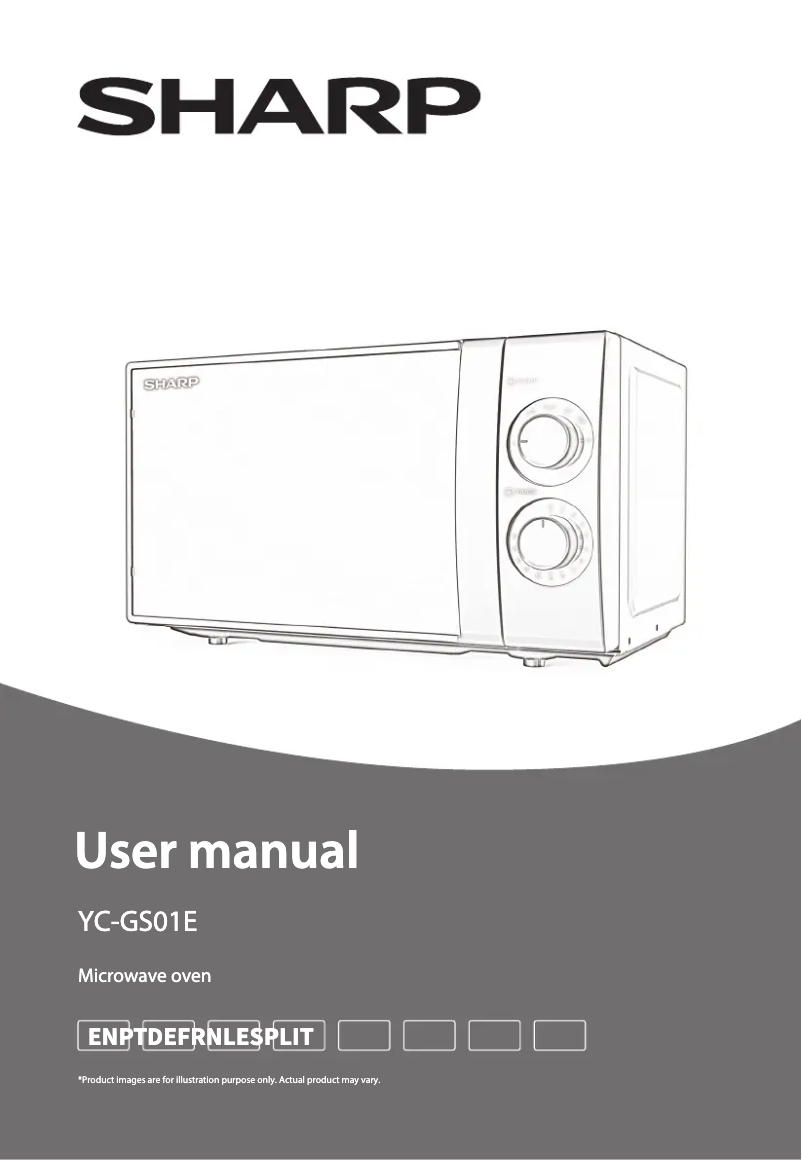 Page 1 de la notice Manuel utilisateur Sharp YC-GS01E-B
