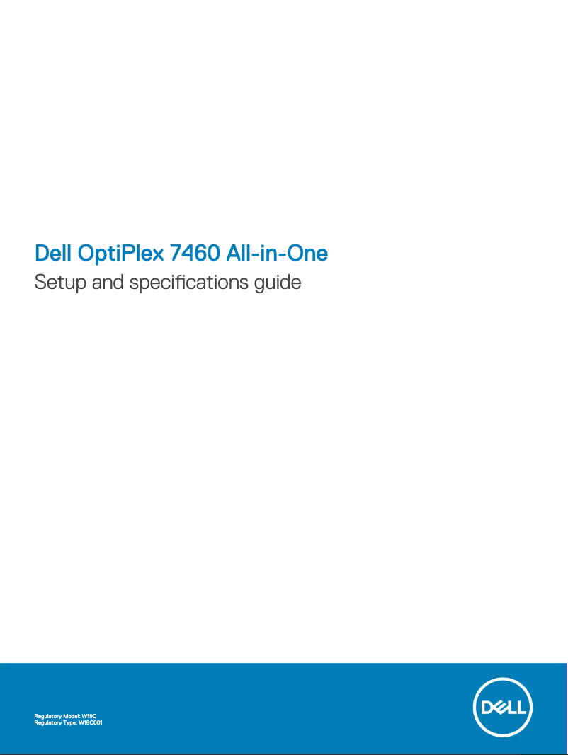 Page n°1 - Guide d'installation Dell OptiPlex 7460