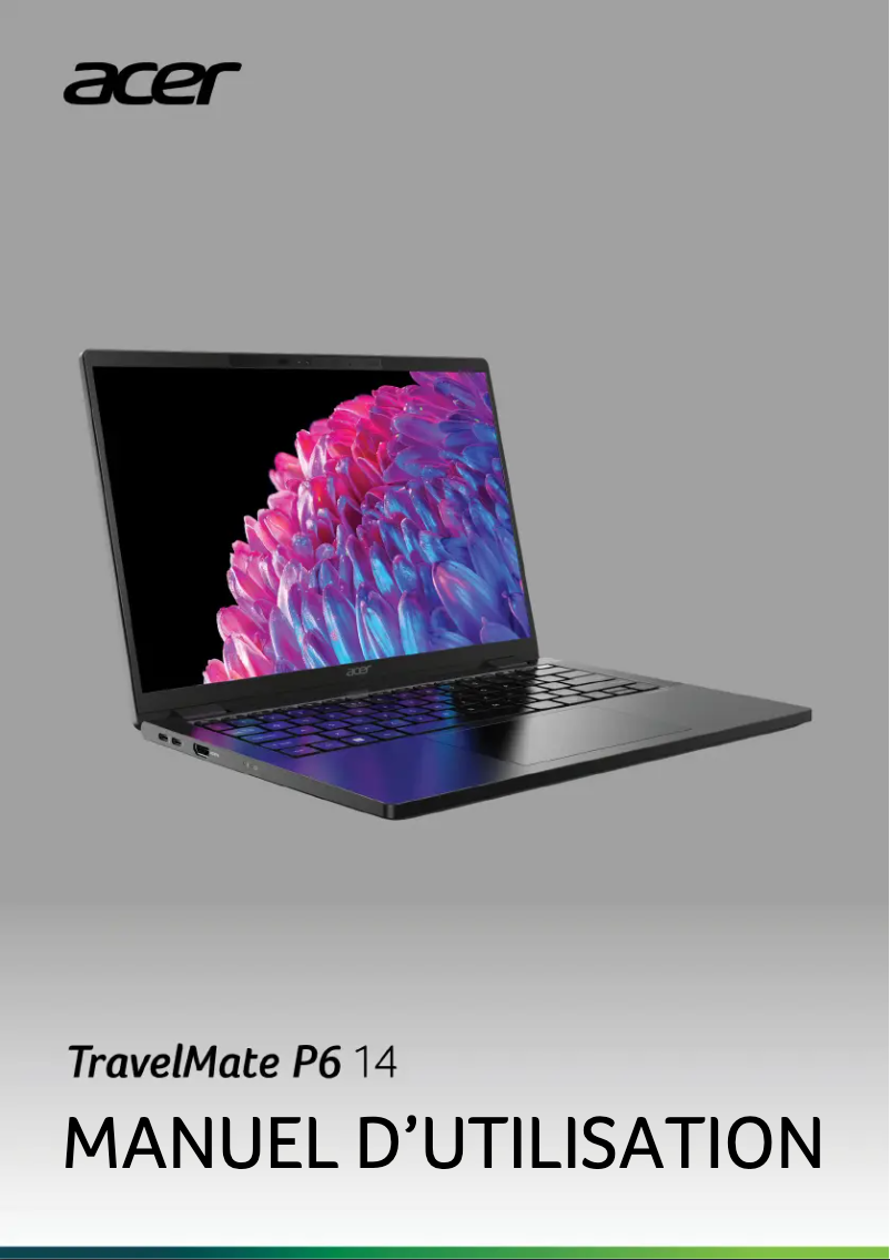 Página 1 del manual Manual de usuario Acer TravelMate P614