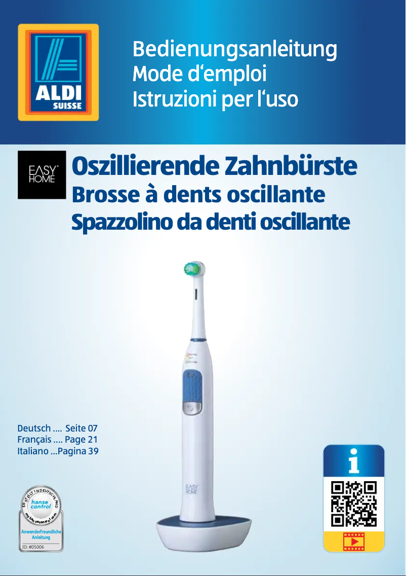 Page n°1 - Manuel utilisateur Easy Home GT-TBo-01
