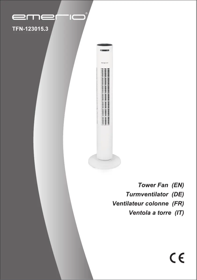 Image de la première page du manuel de l'appareil TFN-123015.3