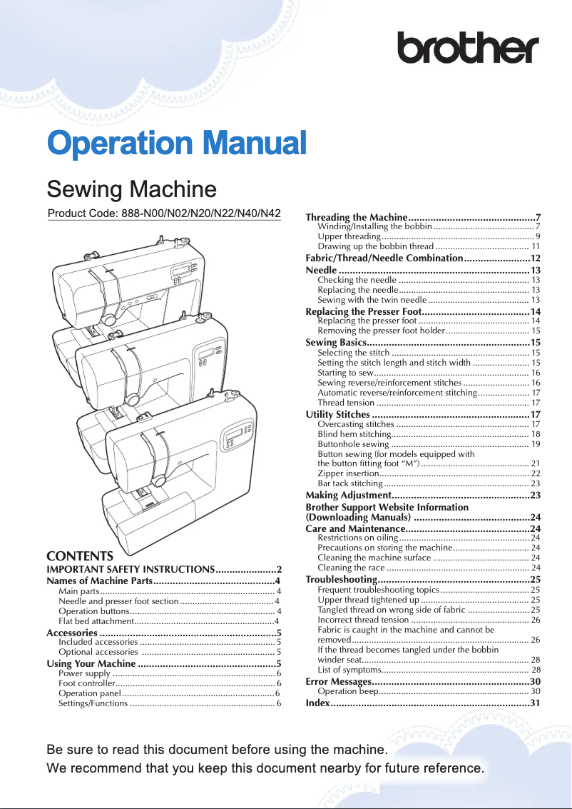 Image de la première page du manuel de l'appareil FS80X