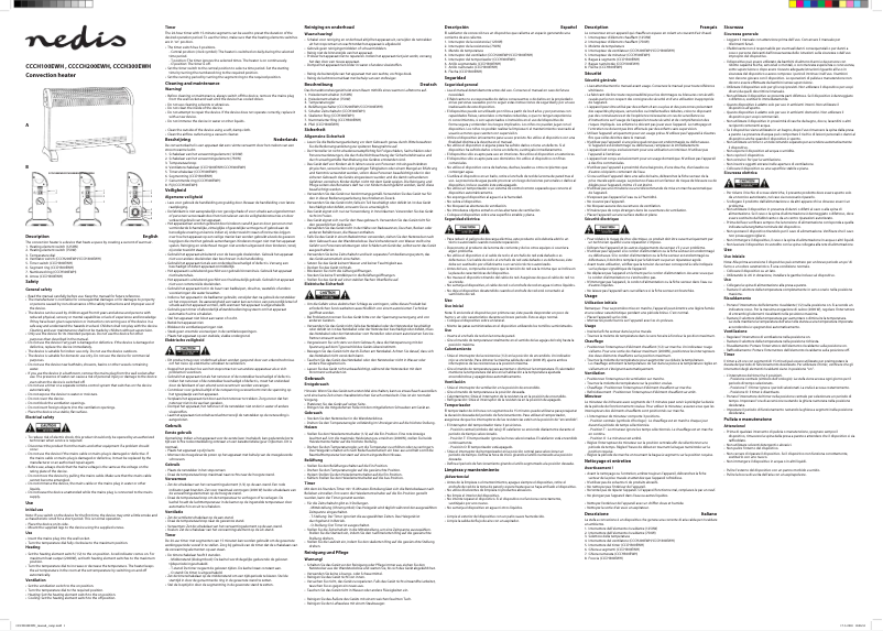 Page n°1 - Manuel utilisateur Nedis CCCH300EWH