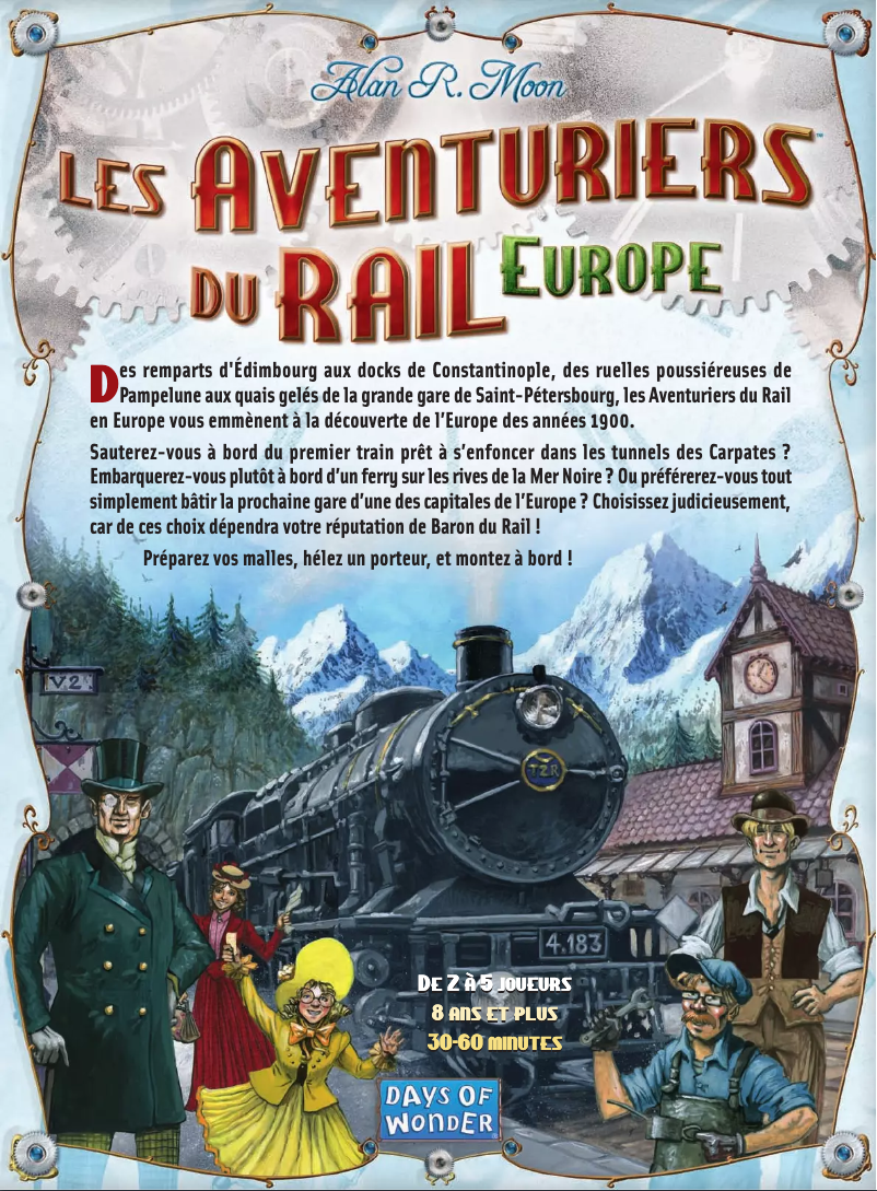 Page n°1 - Manuel utilisateur Days of Wonder Zug um Zug Europa