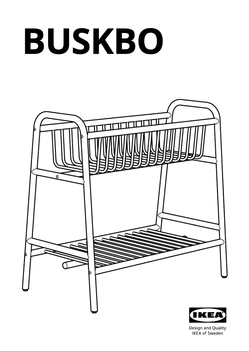 Page 1 de la notice Manuel utilisateur Ikea BUSKBO 904.553.74