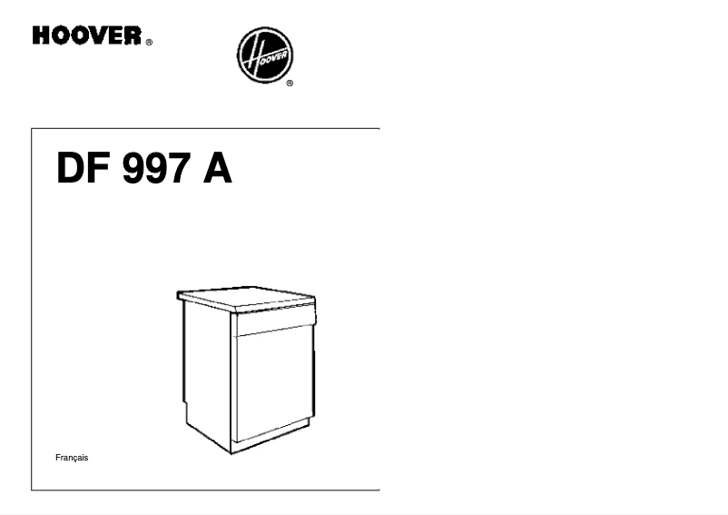 Image de la première page du manuel de l'appareil DF997A FR