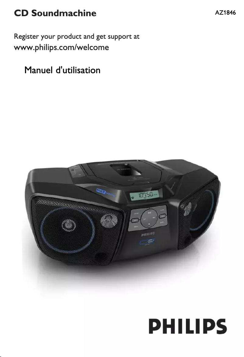 Page n°1 - Manuel utilisateur Philips AZ1846