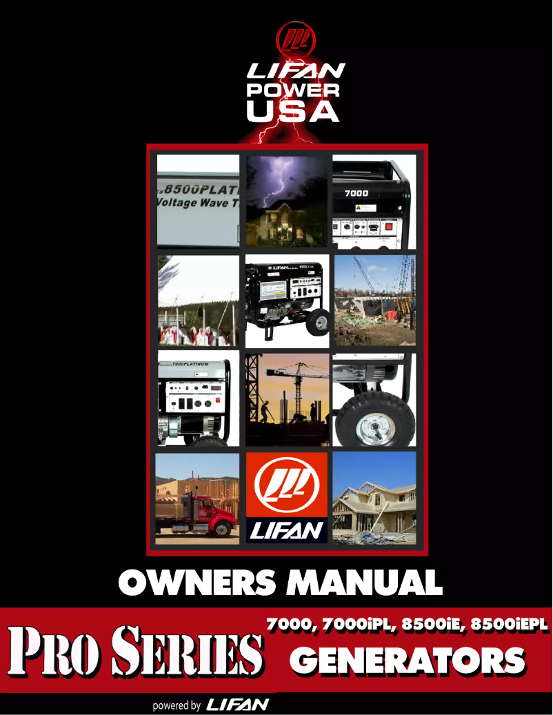 Página 1 del manual Manual de usuario Lifan LF7000