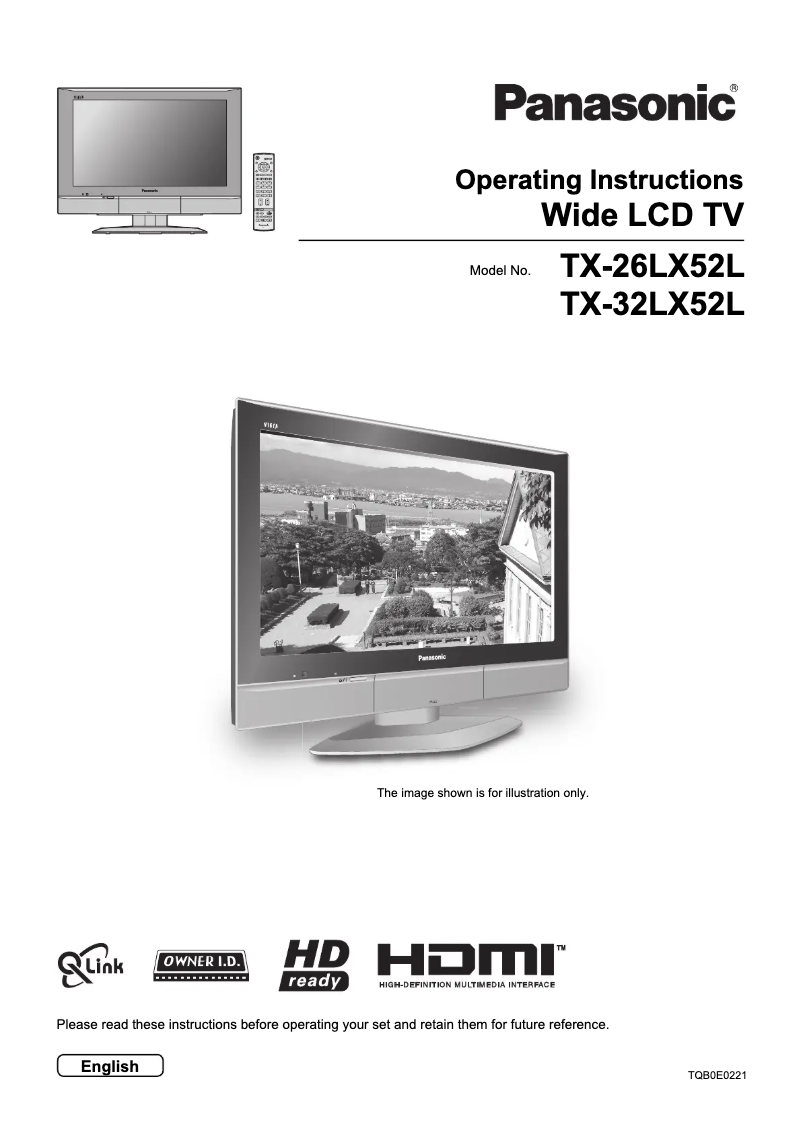 Page 1 de la notice Manuel utilisateur Panasonic TX-26LX52L