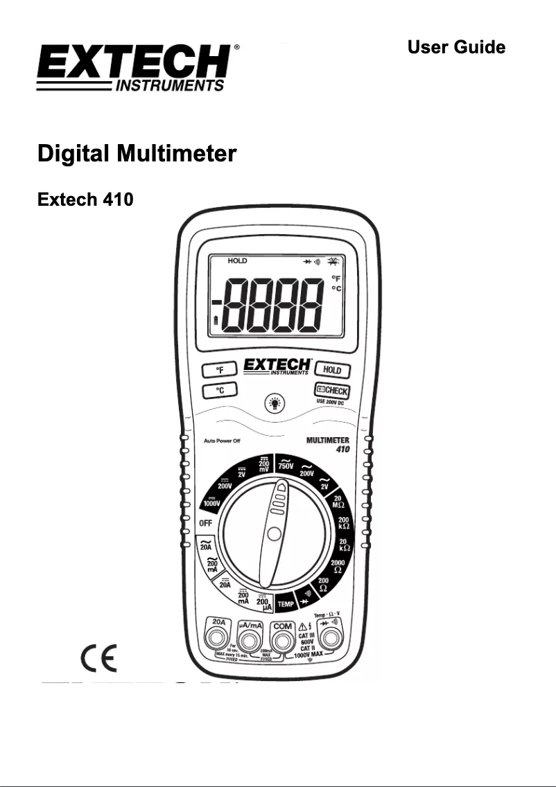 Image de la première page du manuel de l'appareil 410