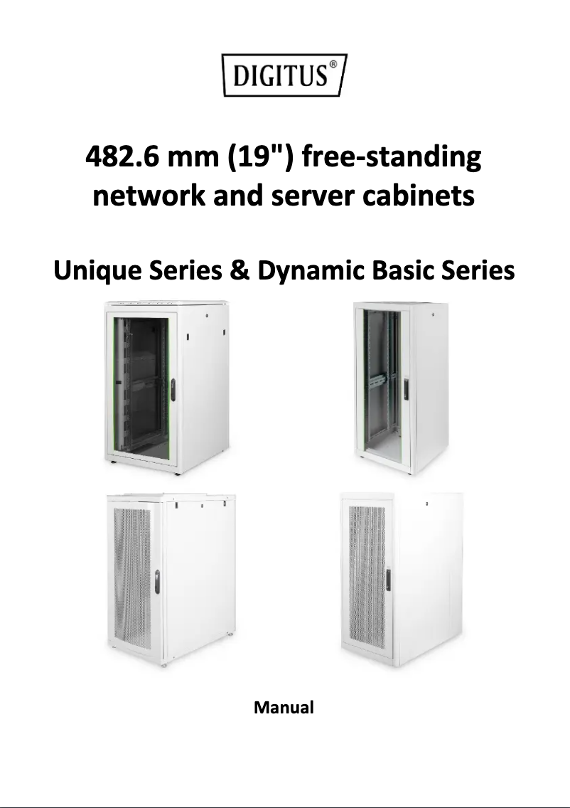 Page 1 de la notice Manuel utilisateur Digitus DN-19 42U-6/10-B-1