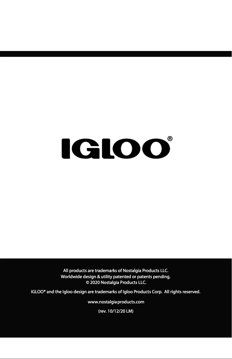 Page n°1 - Manuel utilisateur Igloo IRF32BK