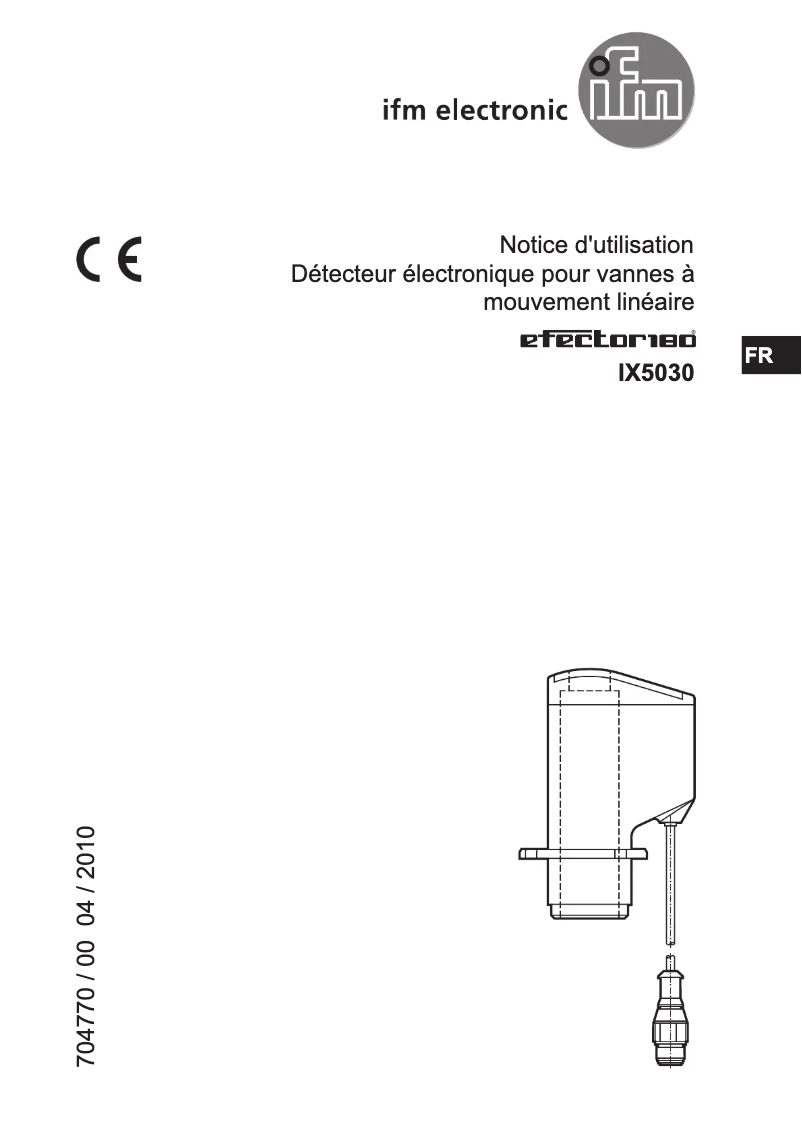 Image de la première page du manuel de l'appareil IX5030