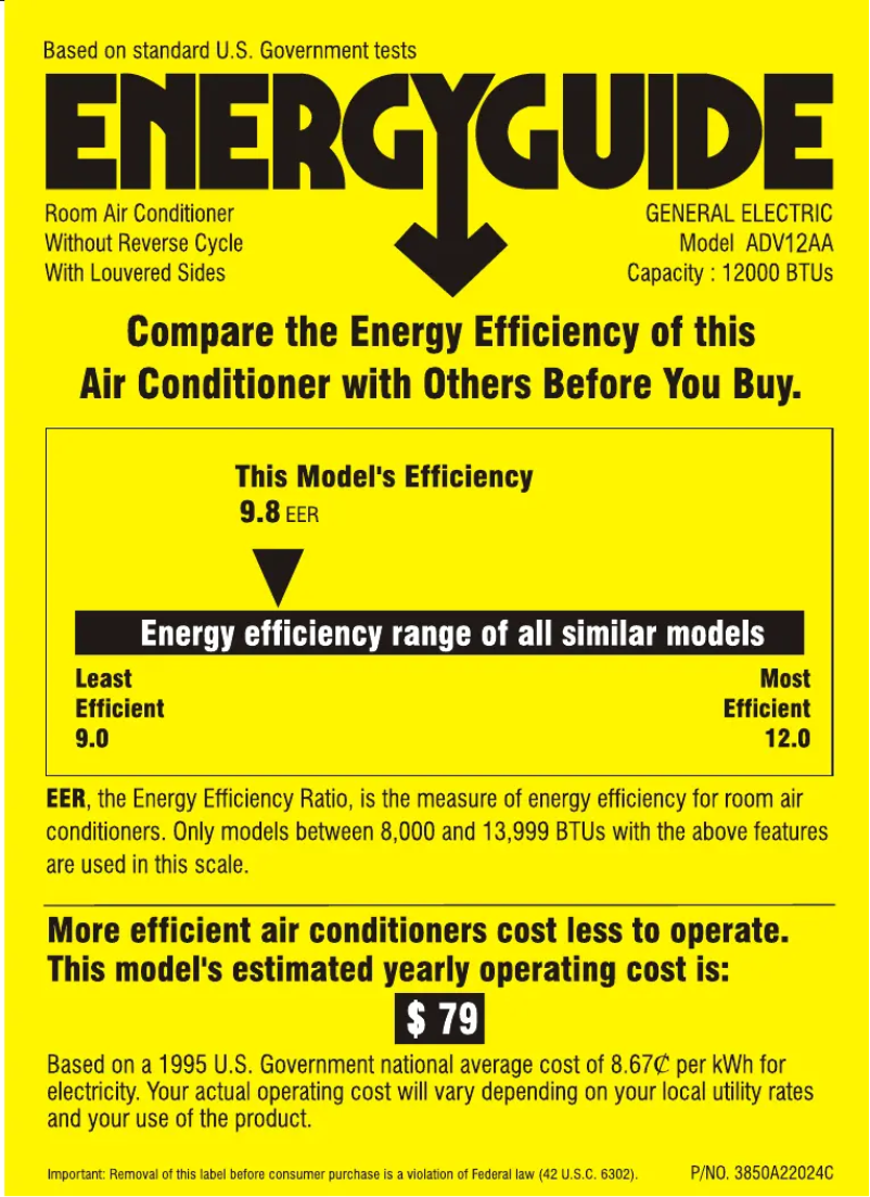 Image de la première page du manuel de l'appareil ADV12AA