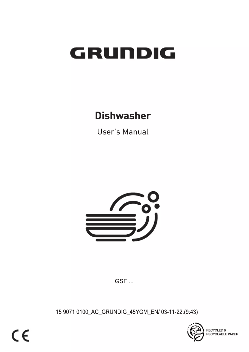 Page n°1 - Manuel utilisateur Grundig GSF 40930 X