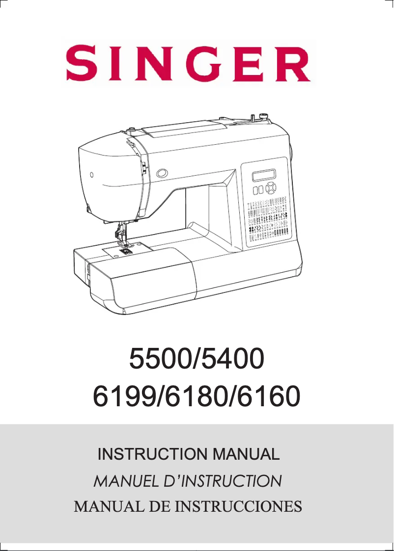 Image de la première page du manuel de l'appareil Sew Mate 5400