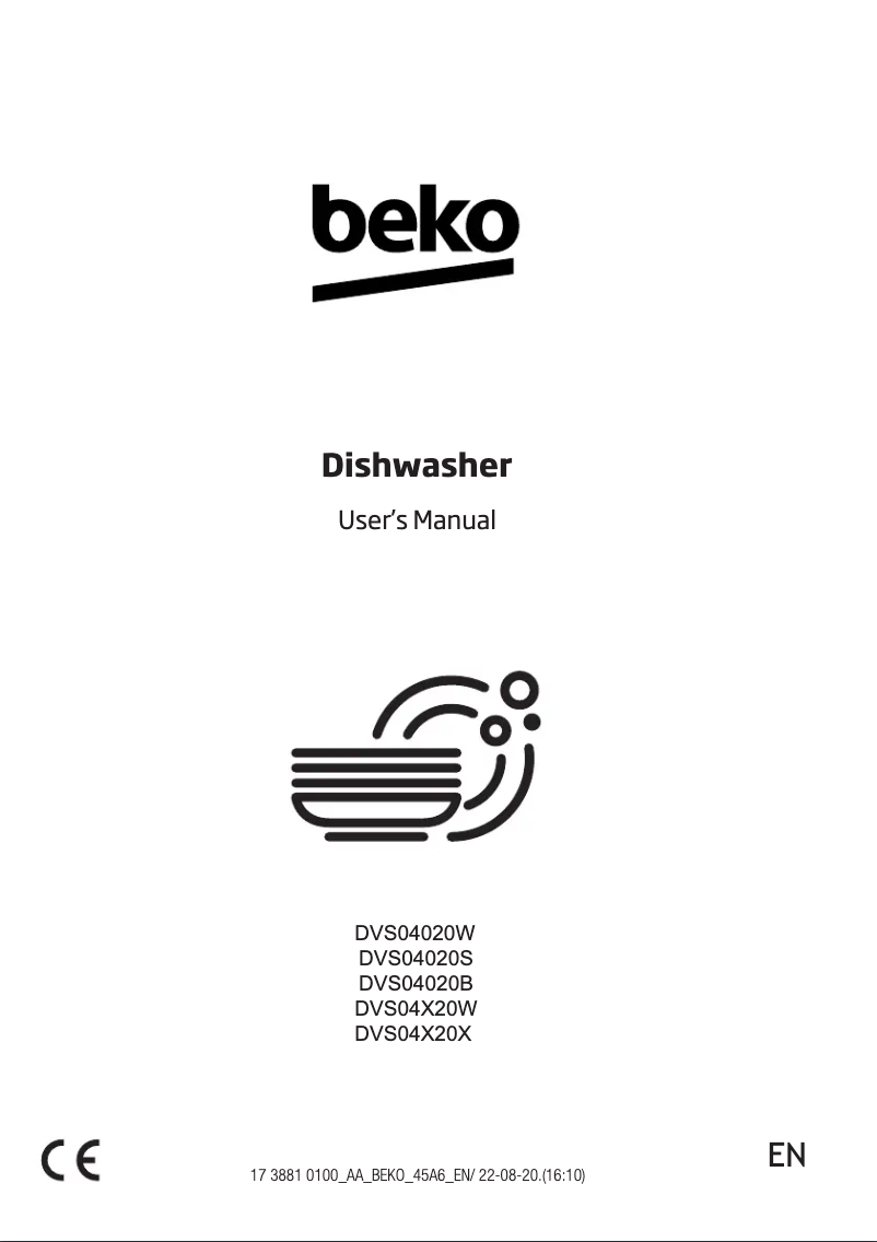 Page 1 de la notice Manuel utilisateur Beko DVS04020W