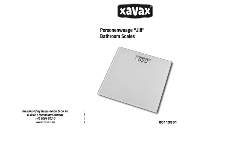 Image de la première page du manuel de l'appareil Jill