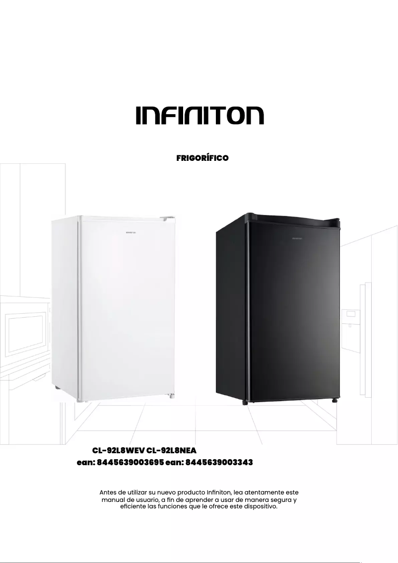 Page 1 of the manual User Manual Infiniton CL-92L8WEV