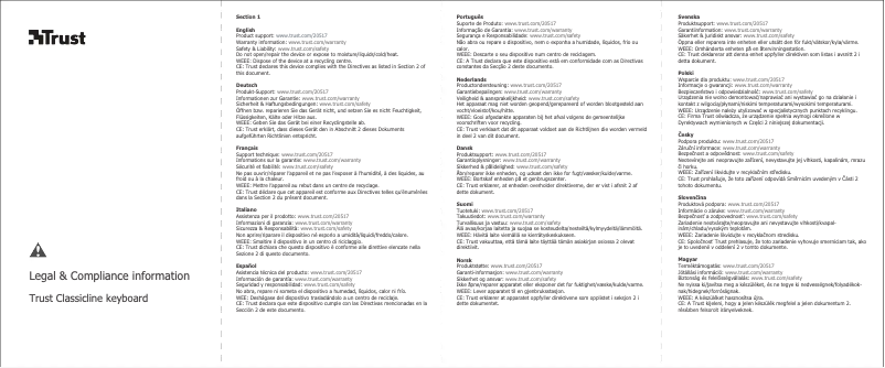 Página 1 del manual Manual de usuario Trust 20631