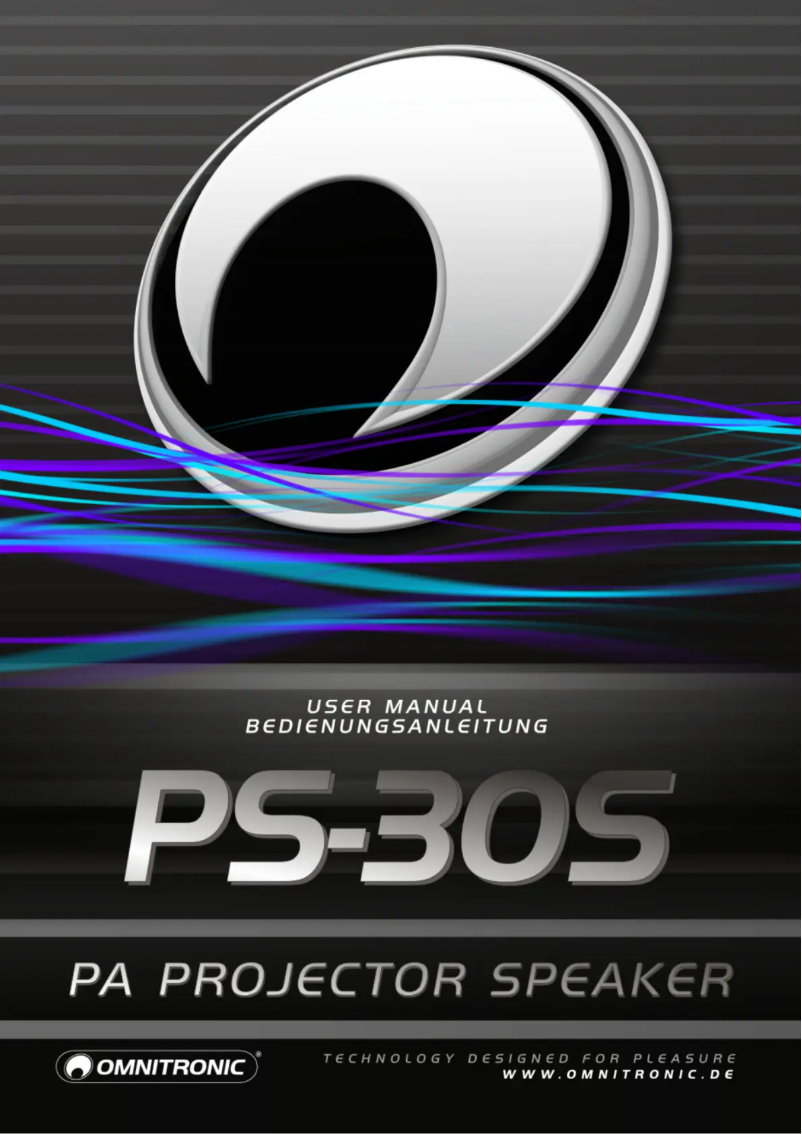 Page n°1 - Manuel utilisateur Omnitronic PS-30S