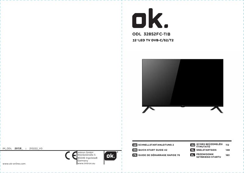 Página 1 del manual Manual de usuario OK ODL 32852FC-TIB