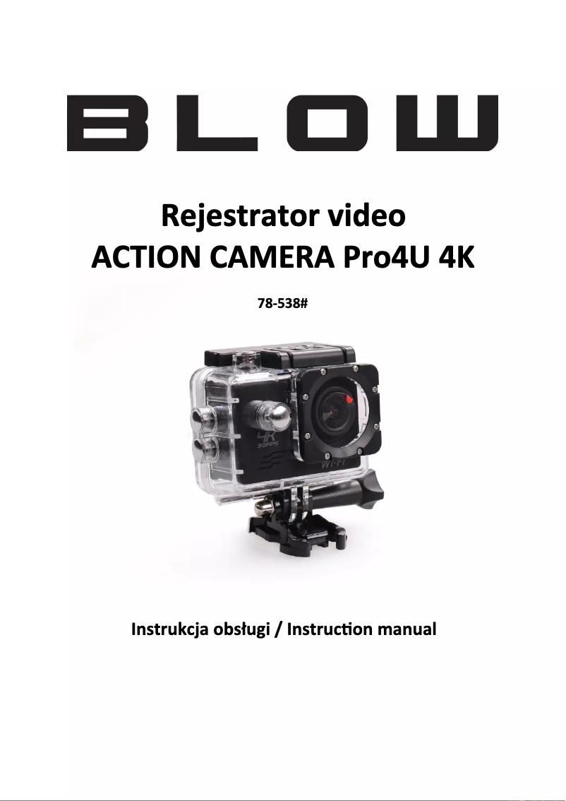 Page n°1 - Manuel utilisateur BLOW Pro4U 4K