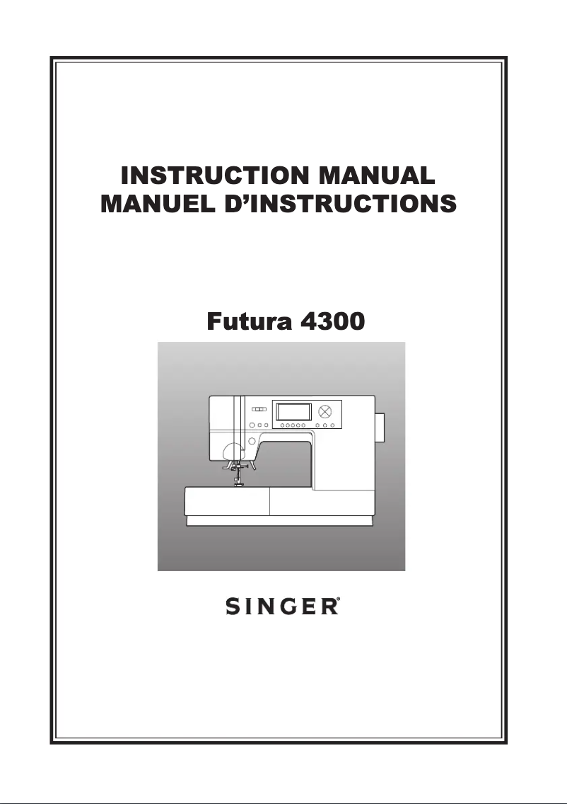 Page n°1 - Manuel utilisateur Singer Futura 430