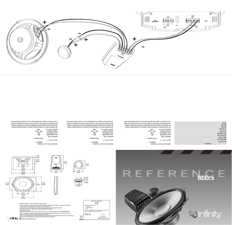 Image de la première page du manuel de l'appareil Reference 6830cs