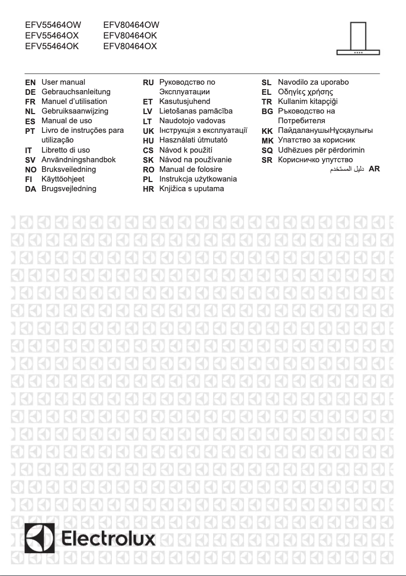 Page 1 de la notice Manuel utilisateur Electrolux EFV80464OK
