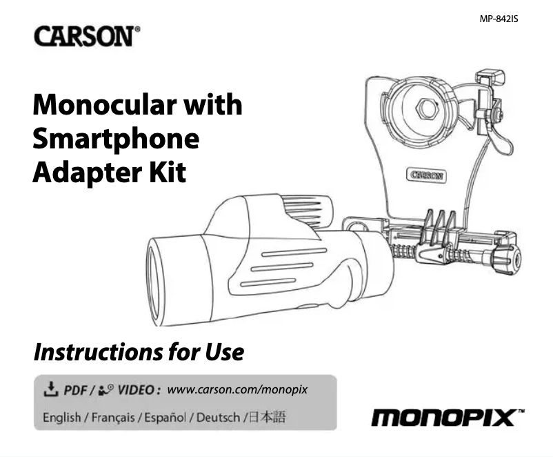 Image de la première page du manuel de l'appareil MonoPix MP-842IS