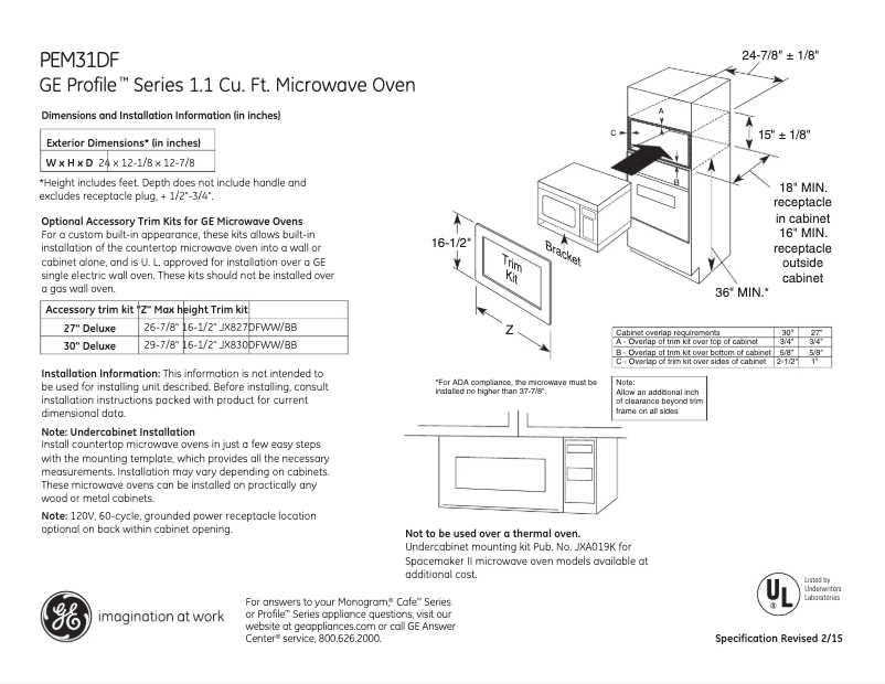 Imagen de la primera página del manual del dispositivo Profile PES7227DLBB