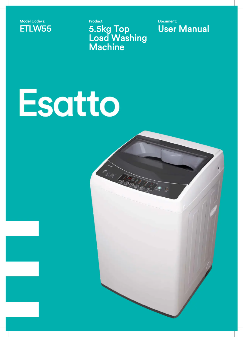 Page n°1 - Manuel utilisateur Esatto ETLW55