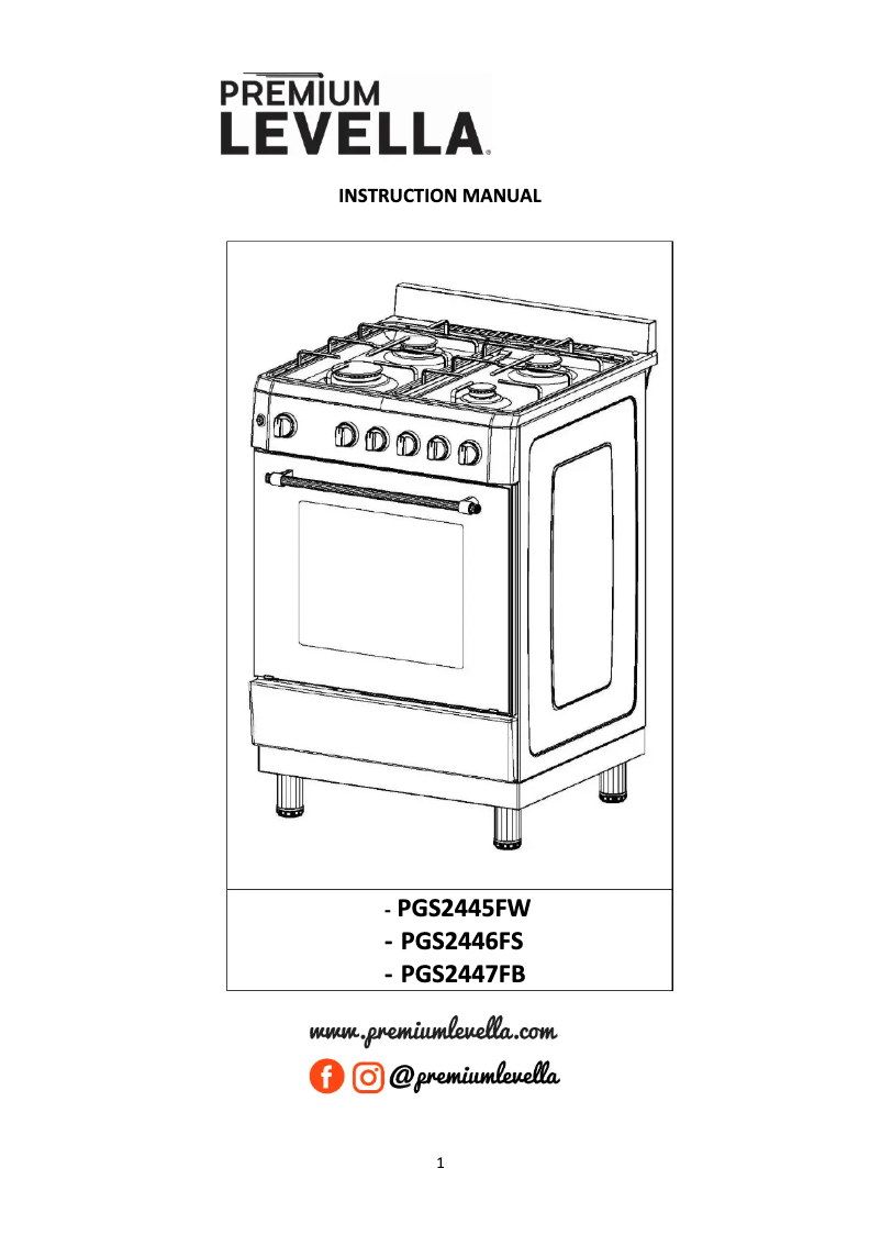 Page n°1 - Manuel utilisateur Premium PGS2446FS