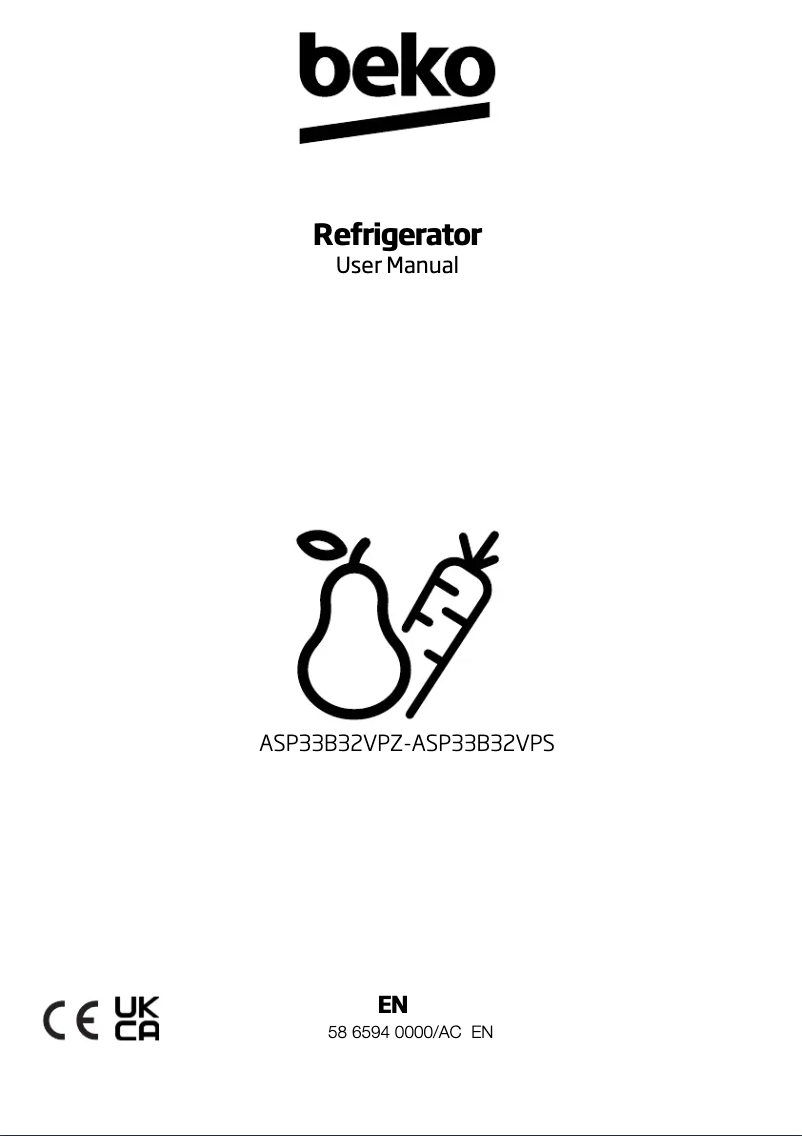 Image de la première page du manuel de l'appareil ASP33B32VPS