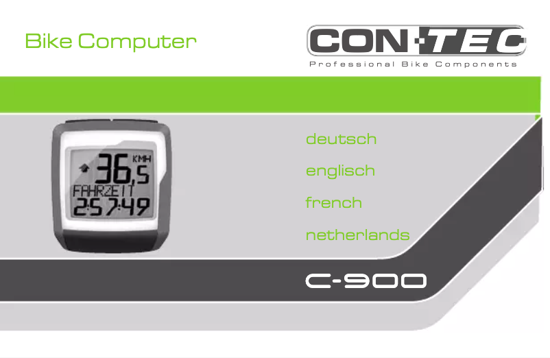 Page n°1 - Manuel utilisateur Contec C-900