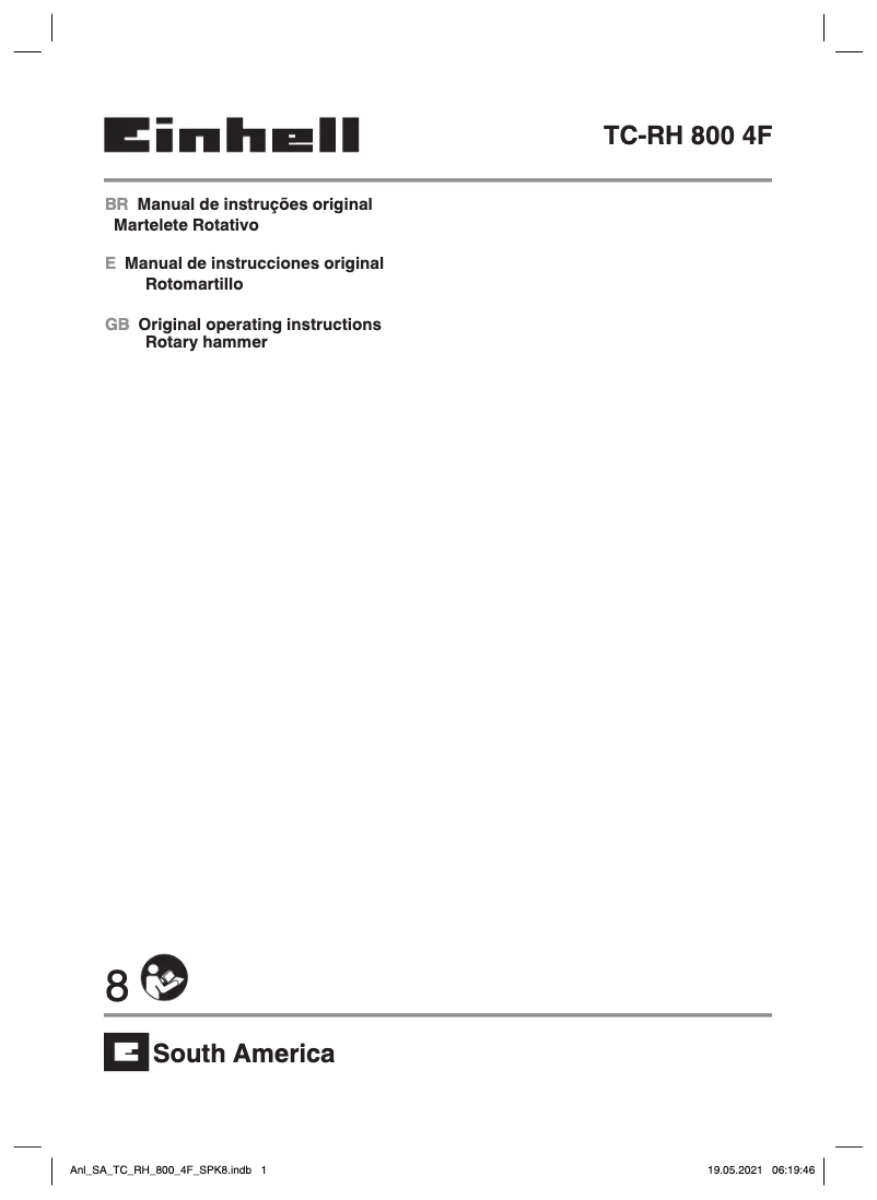 Page 1 de la notice Manuel utilisateur Einhell BT-ID 550 E