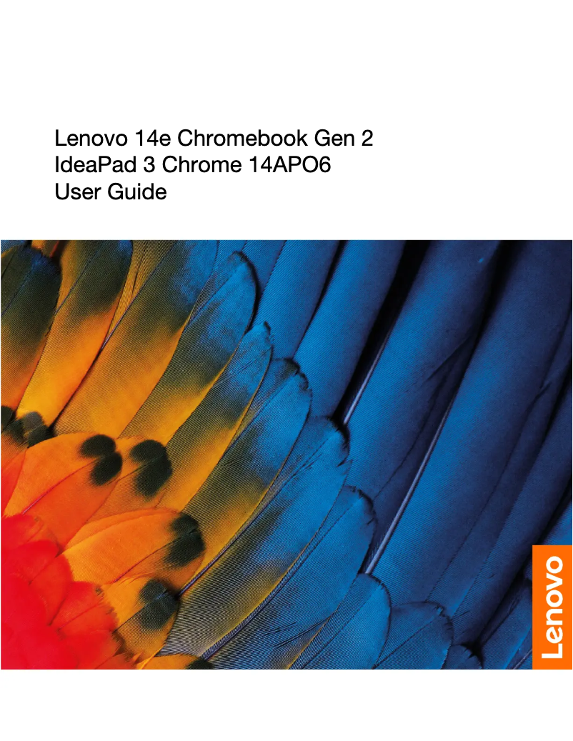 Page n°1 - Manuel utilisateur Lenovo Chromebook 14e G2