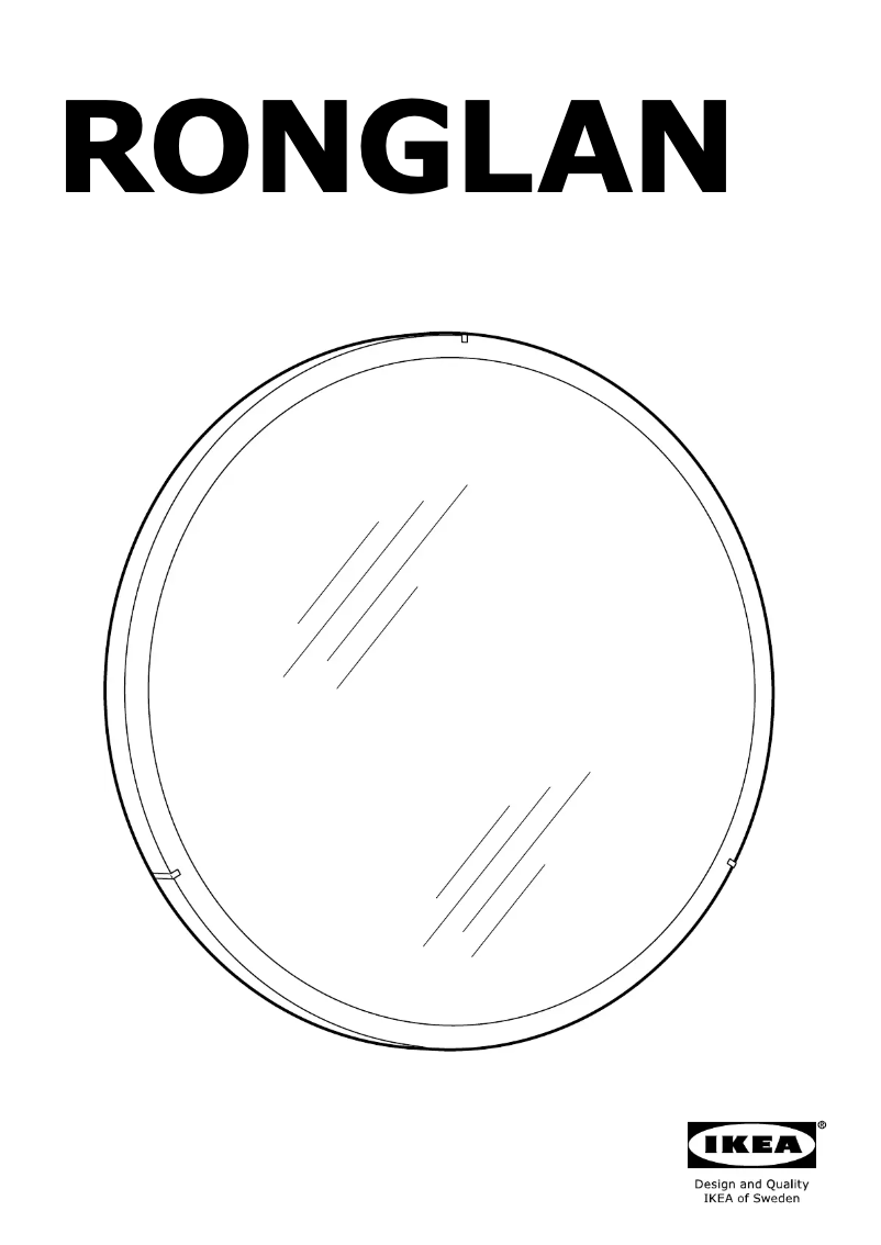 Imagen de la primera página del manual del dispositivo RONGLAN