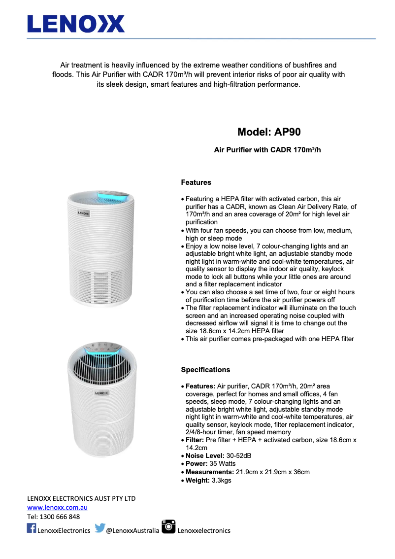 Page 1 de la notice Manuel utilisateur Hacienda AP90