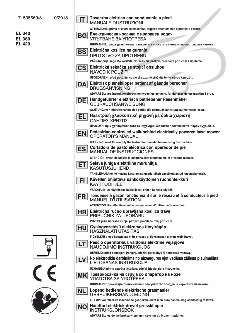 Page 1 de la notice Manuel utilisateur Mountfield Princess 34