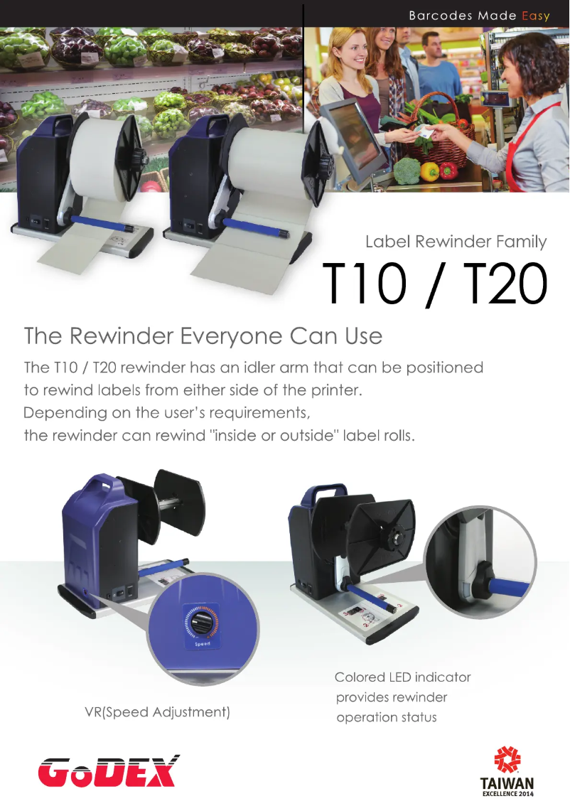 Page 1 de la notice Brochure Godex T20