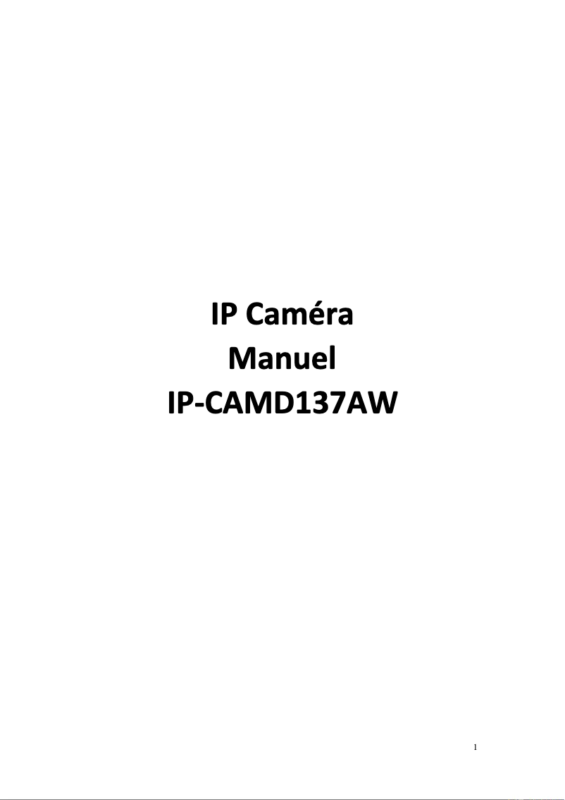 Página 1 del manual Manual de usuario MCL IP-CAMD137AW