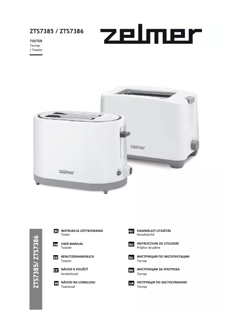 Page 1 de la notice Manuel utilisateur Zelmer ZTS7385