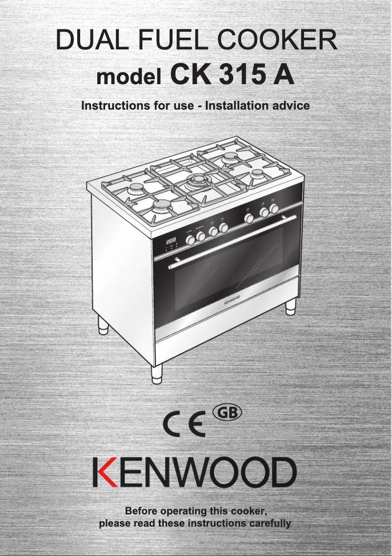 Page 1 de la notice Manuel utilisateur Kenwood CK 315 A