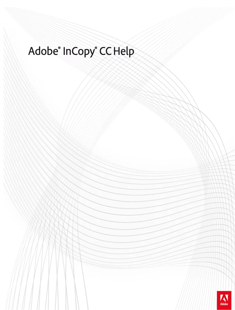 Page n°1 - Manuel utilisateur Adobe InCopy CC