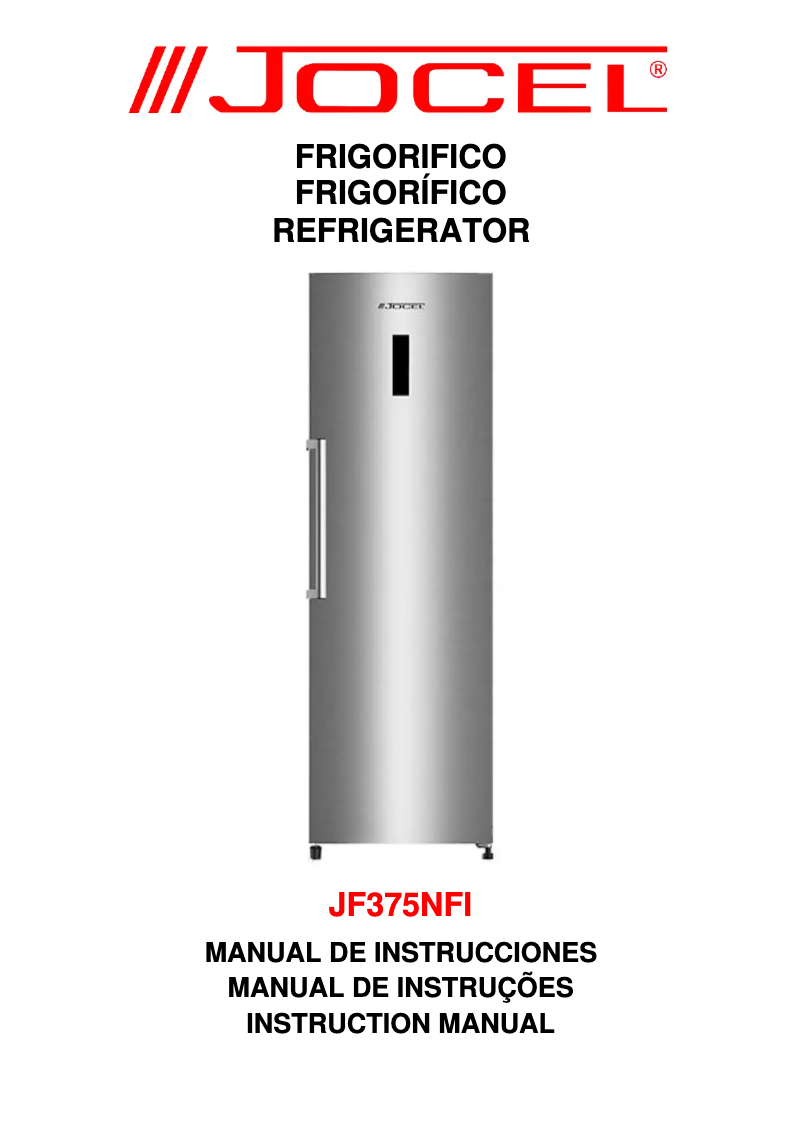 Page n°1 - Manuel utilisateur Jocel JF375NFI