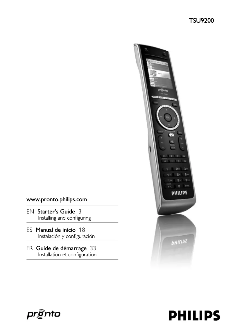 Página 1 del manual Manual de usuario Philips TSU9200