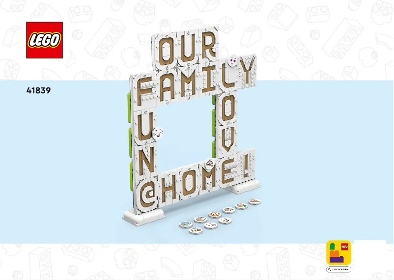 Page 1 de la notice Manuel utilisateur Lego Other 41839